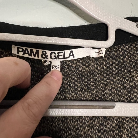 Pam & Gela Tiger-Stripe animal print Cardigan - Picture 4 of 6